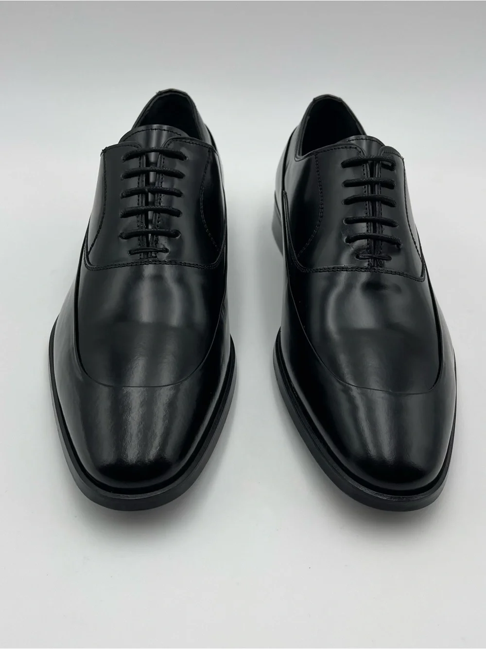 VELLAPAIS Men SZ 7 Black Leather Ballard Oxford Shoes-MSRP $309